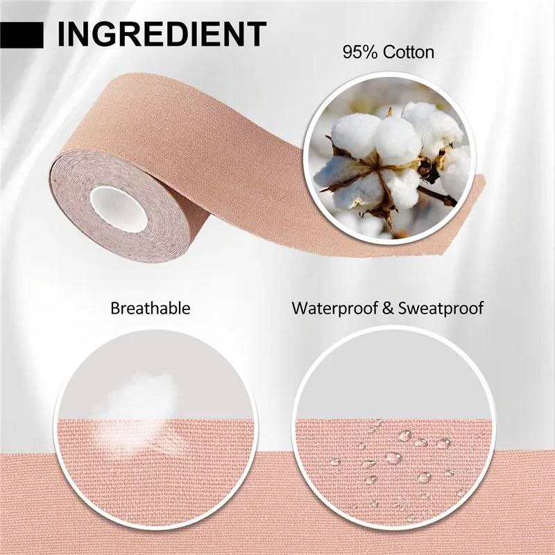 رول چسب سینه BooB Tape (عمده بسته ۳ عددی)