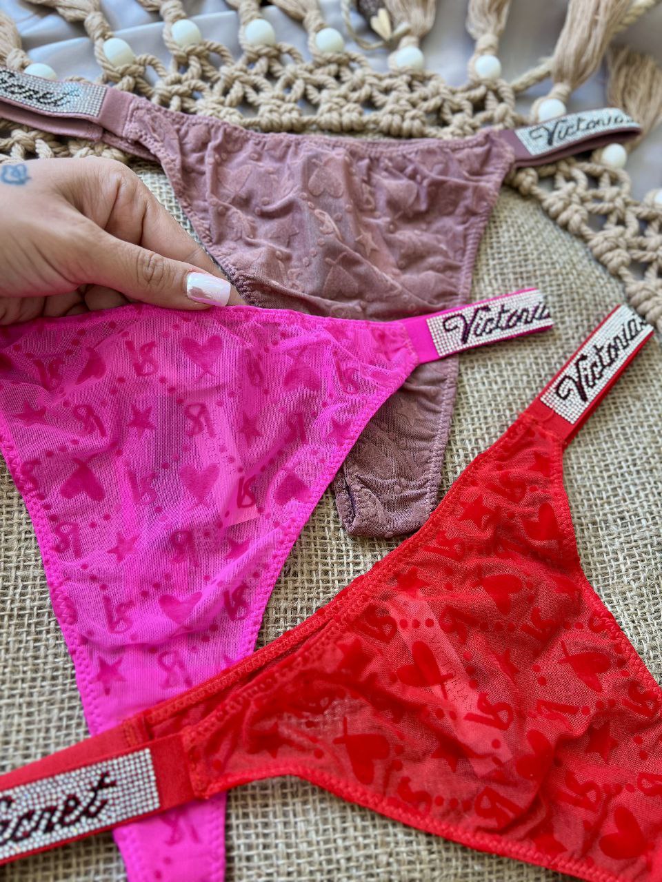 شورت بند نگینی Victoria’s Secret (پک ۱۲تایی)